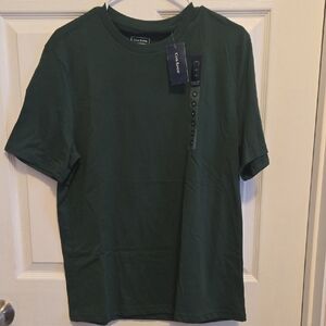 Club Room Men's Dark Green Short Sleeve Tee